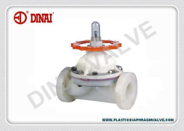 Мембранный клапан ASAHI PTFE пластичный с соединением фланца гама, типом плотины